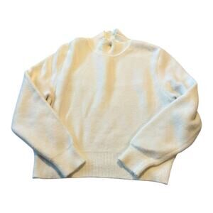ZARA Cream Mock neck Sweater Size L